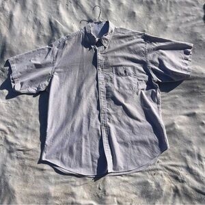 RALPH LAUREN POLO BUTTON UP SHIRT Purple Short SLEEVE MENS Size Xxlarge Easter